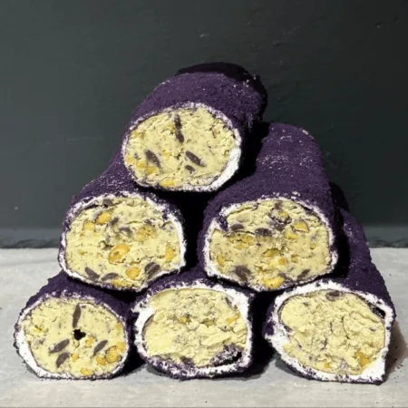 ROLLED LOKUM WRAPPED WITH BLACK MULBERRY (500GR)